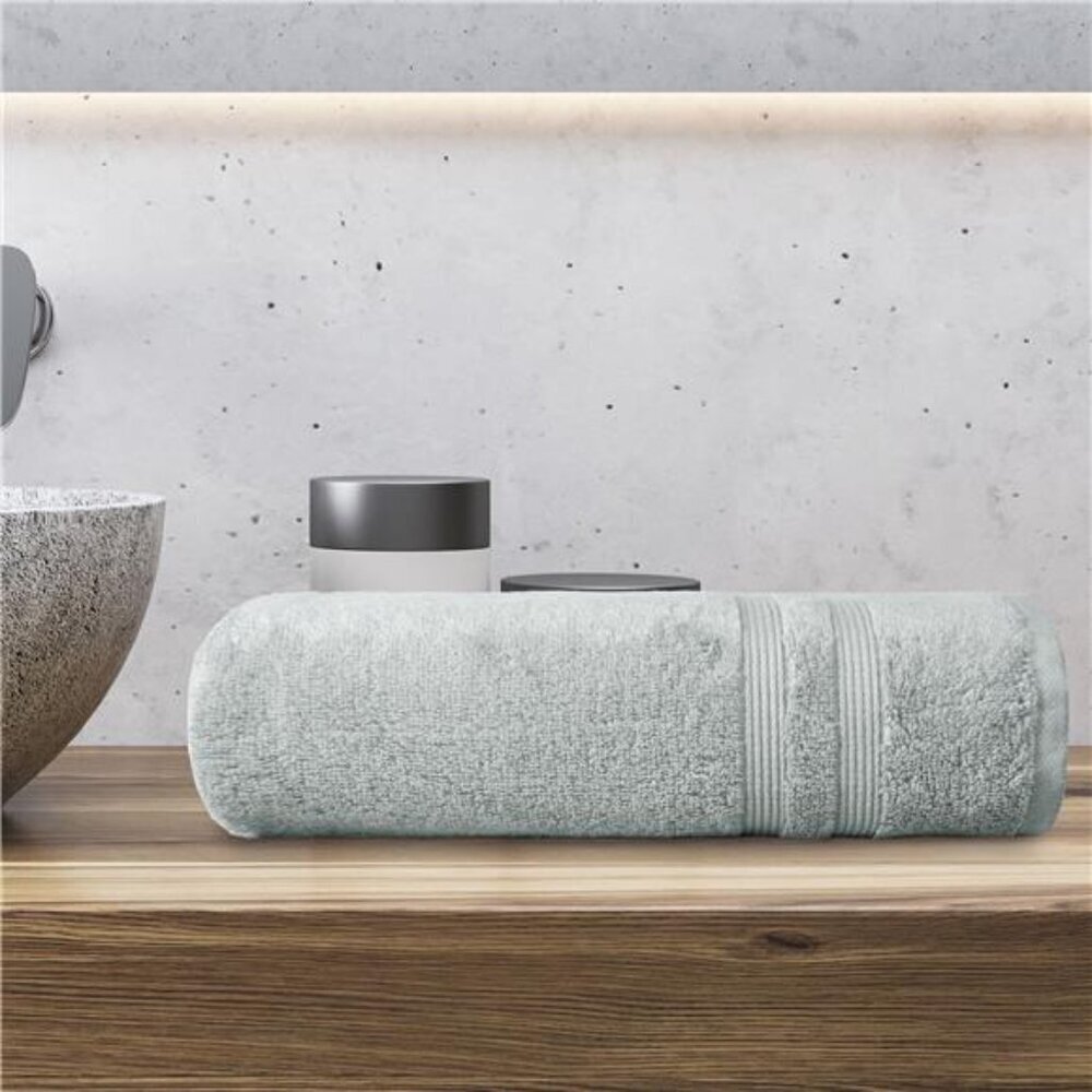 Soft Cotton Bath Towel 54x30 Silver Antimicrobial